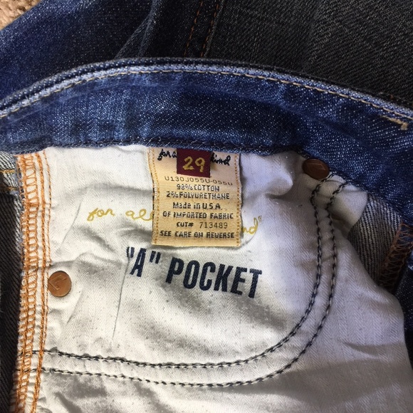 7 For All Mankind SZ 29 White  A Pocket Boot cut - Picture 5 of 5